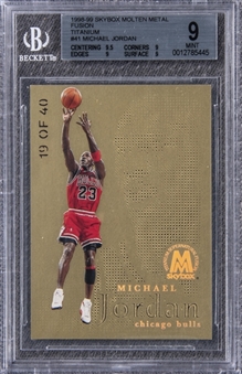 1998-99 Skybox Molten Metal Fusion Titanium #41F Michael Jordan (#19/40) – BGS MINT 9